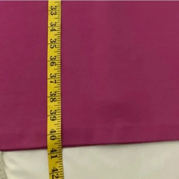 Talbots Midi Dress Orange & Pink Color Block Sleeveless Size 12 Stretchy Large - Picture 5 of 8